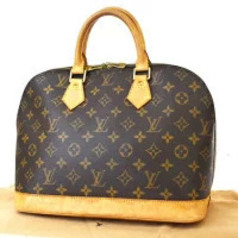 Louis Vuitton Alma Handbag Monogram Leather